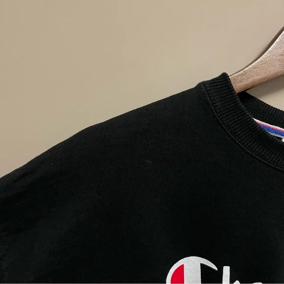 Champion Black Crewneck Sweatshirt Men’s Medium - Picture 5 of 11